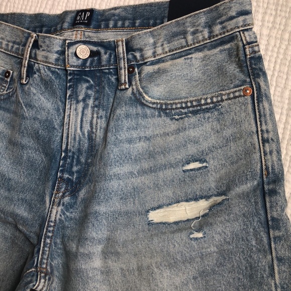 Gap Men Distressed Jean Shorts Size 32 - Picture 2 of 12